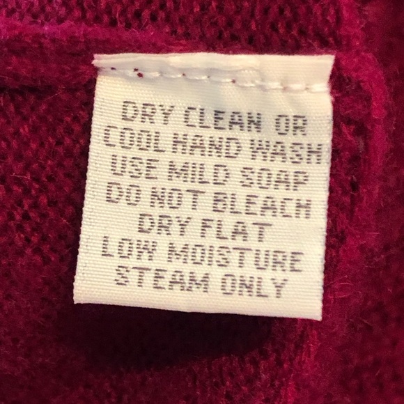 NEIMAN MARCUS sM cashmere cropped ruffle cardigan Rich magenta w/peplum hem - Picture 5 of 5